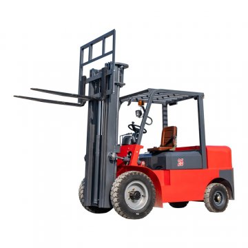 How often does the engine oil of a small diesel forklift usually need to be changed?
